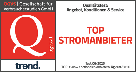 ÖGVS-Stromanbieter 2025: Energie Steiermark ist ausgezeichneter Top Stromanbieter
